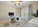 Bright home office features modern decor and access to a private balcony at 2981 Sturbridge Rd, Mount Pleasant, SC 29466