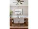 A dining space featuring a wooden table with seating for six, complemented by modern decor and neutral tones at 3807 Canary Ct, North Charleston, SC 29420