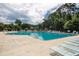 Resort-style pool and plenty of lounging chairs for residents to use on a sunny day at 3807 Canary Ct, North Charleston, SC 29420