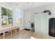 Bright mudroom features built-in storage, wood floors, and natural light at 428 Bluegill Ln, Johns Island, SC 29455