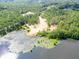 Aerial view of the lake and wooded area at 617 Deepwood Ct, Moncks Corner, SC 29461