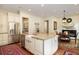 Bright kitchen with stainless steel appliances, a center island and dining room at 74 Hospitality St, Mount Pleasant, SC 29464