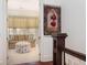 View into a cozy sitting room with bay window and comfortable seating from the hallway at 74 Hospitality St, Mount Pleasant, SC 29464