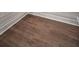 Detail of closet floor, showing the wood flooring and built-in wire shelving at 88 French Garden Cir, Summerville, SC 29486