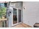 Covered patio with sliding door access to inside at 1120 Hidden Cove Dr # I, Mount Pleasant, SC 29464