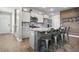 Modern kitchen with stainless steel appliances, granite countertops, and an island with seating at 118 Lagoona Dr, Summerville, SC 29483