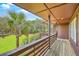 Charming outdoor balcony area overlooking lush green trees at 1343 Headquarters Plantation Dr, Johns Island, SC 29455