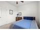 Bright bedroom featuring a dresser, and a blue blanket over the bed at 1582 Prince Edward St, Mount Pleasant, SC 29466