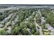 Overhead shot of a residential neighborhood with tree-lined streets at 1728 Wellstead St, Mount Pleasant, SC 29466