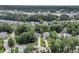 Overhead view of homes with well-manicured lawns, surrounded by trees at 1728 Wellstead St, Mount Pleasant, SC 29466