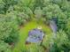 Beautiful aerial view of a house surrounded by lush greenery, driveway, and manicured landscaping at 196 Dogwood Ridge Rd, Summerville, SC 29485
