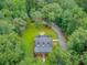Aerial view of a gorgeous property showcasing a house, driveway, and lush green surroundings at 196 Dogwood Ridge Rd, Summerville, SC 29485
