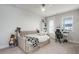 Bedroom with a bed, study area, and ceiling fan at 198 Steepbrook Dr, Summerville, SC 29486