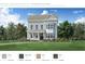 Charming two-story home featuring light siding, a covered front porch, and a well-manicured lawn at 2026 Sea Water Dr, Charleston, SC 29412