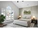 Serene bedroom with vaulted ceiling, large windows, and neutral decor at 207 Thomaston Ave, Summerville, SC 29485