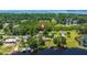 Aerial view of the community, highlighting waterfront access and lush greenery at 215 Hines Dr, Bonneau, SC 29431