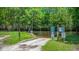Concrete boat landing with posted signs at 215 Hines Dr, Bonneau, SC 29431