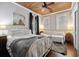 Charming bedroom with windows and a sleeper sofa, providing comfort and versatility at 2218 Myrtle Ave, Sullivans Island, SC 29482