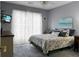 Cozy bedroom with natural light, floral bedding, and blue accents for a relaxing ambiance at 2438 Hansard Dr, North Charleston, SC 29406