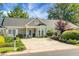Charming single-story home with a well-manicured lawn and inviting curb appeal under a beautiful blue sky at 2438 Hansard Dr, North Charleston, SC 29406