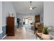 Bright, spacious living room with neutral paint, light-colored floors, and patio access at 2438 Hansard Dr, North Charleston, SC 29406