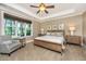Tranquil bedroom with trey ceiling, natural light and neutral tones at 2800 River Vista Way, Mount Pleasant, SC 29466