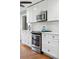 Close-up of a modern kitchen featuring a stainless steel oven and microwave at 2942 Foxhall Rd, Charleston, SC 29414