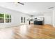 Open concept kitchen and living space with an island and stainless steel appliances at 304 Torslanda Ln, Summerville, SC 29486