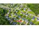 An aerial view pinpoints the property with attached garage in a well-established neighborhood at 311 Aberdeen Cir, Summerville, SC 29483