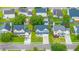 Aerial view of a home and the surrounding neighborhood, highlighting the location and nearby amenities at 311 Aberdeen Cir, Summerville, SC 29483