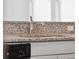Close up of a kitchen sink with granite countertops and stainless steel dishwasher at 3927 Four Poles Park Dr, North Charleston, SC 29405
