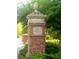 Community entrance sign with brick base and established landscaping at 412 Beverly Dr, Summerville, SC 29485