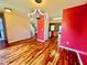 Well-lit dining space with hardwood floors and open floor plan at 412 Beverly Dr, Summerville, SC 29485
