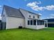 Exterior view showcasing a covered patio and screened-in porch in the backyard at 412 Beverly Dr, Summerville, SC 29485