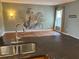Living room featuring a horse mural, wood floors, natural lighting, and open concept design at 412 Beverly Dr, Summerville, SC 29485