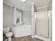 Relaxing bathroom featuring a soaking tub and a separate shower, designed for comfort and convenience at 4601 Apple St, North Charleston, SC 29405