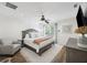 Serene main bedroom with a ceiling fan, a comfortable king-size bed, and tranquil natural light at 4601 Apple St, North Charleston, SC 29405