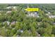 Aerial view showing the proximity to walkable restaurants, highlighting the convenient location of the property at 5152 Coral Reef Dr, Johns Island, SC 29455