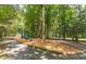 A neighborhood playground has wood chip ground and is shaded by mature trees at 5152 Coral Reef Dr, Johns Island, SC 29455