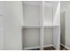 Empty closet with four sections of adjustable white shelving at 600 Dolphin Dr, Summerville, SC 29485