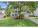 Charming two-story home with light blue siding, black shutters, and a well-manicured lawn at 8112 Halifax Way, North Charleston, SC 29420