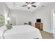 Spacious bedroom featuring ceiling fan, bed, and dresser at 9133 Markleys Grove Blvd, Summerville, SC 29485