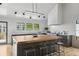 Modern kitchen features a large island with seating, stainless steel appliances, and ample counter space at 922 Kincade Dr, Mount Pleasant, SC 29464