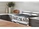Stainless steel oven with white countertops and cabinets at 922 Kincade Dr, Mount Pleasant, SC 29464