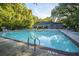 Refreshing community pool with lounge chairs and plenty of tree coverage at 9305 Sweetbay Ct, Ladson, SC 29456