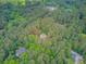 Aerial view displaying a home nestled within a lush, dense forest, with a view of neighboring houses nearby at 107 Kimberwicke Dr, Summerville, SC 29483
