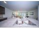 Modern kitchen with stainless steel sink and view into open-concept living space at 108 Rosefield Ct, Summerville, SC 29485