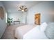 Bright main bedroom with a ceiling fan and access to an ensuite bathroom and walk-in closet at 108 Rosefield Ct, Summerville, SC 29485