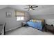 Bedroom with a twin bed, ceiling fan and a bright window at 125 Crooked Creek Ct, Summerville, SC 29486