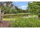 A tranquil pond is surrounded by lush greenery at 125 Pier View St # 209, Charleston, SC 29492